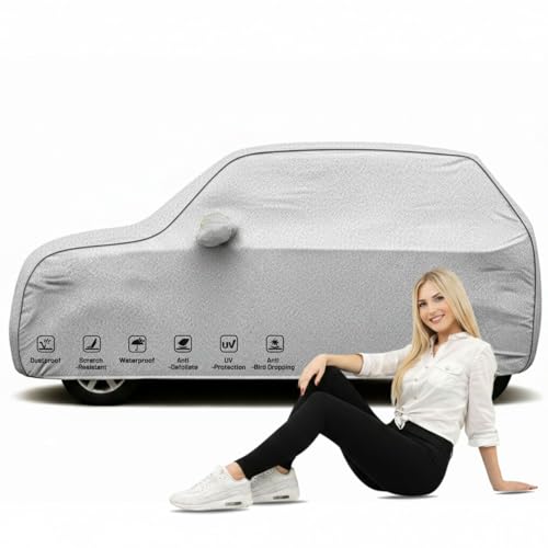 Image of Durable 100% Waterproof Elevate Car Cover for All Models & Variants|All Weather Protection|Dustproof, Scratch Resistant, UV Protection|Windproof Buckle & Straps|Heavy Duty Outdoor Car Body Cover