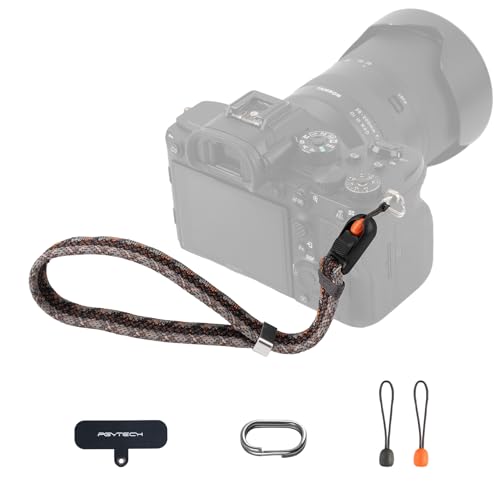 PGYTECH Kamera Handschlaufe Slim Schnellverschluss Verstellbarer für Kompakt/System/Sofortbild Kameras Handykette, Kompatibel mit Sony RX100/Canon G7X/Ricoh GR/Leica/Fujifilm, Trendy Stil, Schwarz