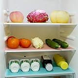 10 Pack Refrigerator Liners for Shelves Washable Refrigerator Organizer Bins-Oil Hesistant Freezer...