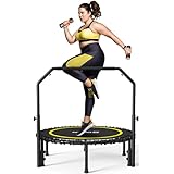 BCAN 450/550ポンド 折りたたみ式 ミニトランポリン 40インチ イエロー