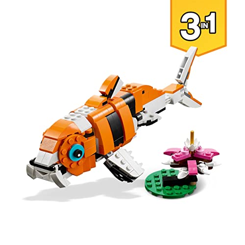 Image of LEGO Creator 3in1 Majestic Tiger 31129 Building Kit Featuring a Tiger, Red Panda and Koi Fish for Kids Aged 9+