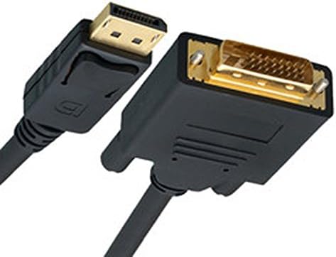 2 Pack, 15 Feet DisplayPort to DVI Video Cable, DisplayPort Male to DVI Male, CNE461774