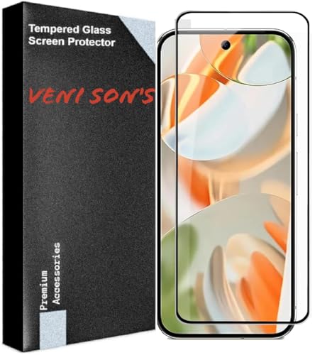 Image of VENI SON'S Scratch And Tear Resistant, Crystal Clear Edge to Edge Tempered Glass Screen Protector Guard Compatible With Google Pixel 9 Pro XL