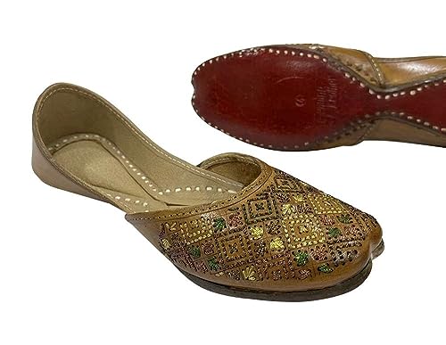 Stop n Style Punjabi Jutti Mojari Flat Shoes Khussa Traditonal Jooti Ethnic Handmade Soft Leather Juti4