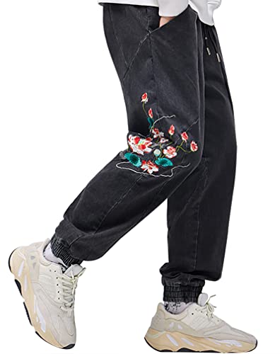 Niepce Inc New Streetwear Pants for Men Jeans Relaxed Fit
