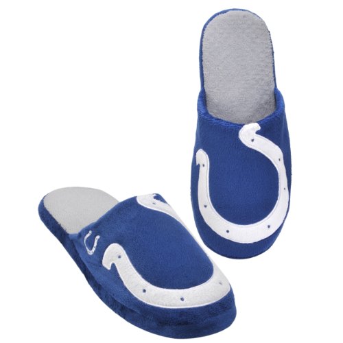 FOCO NFL 2011 Big Logo Men Slipper Tpr Sole, Indianapolis Colts, X-Large