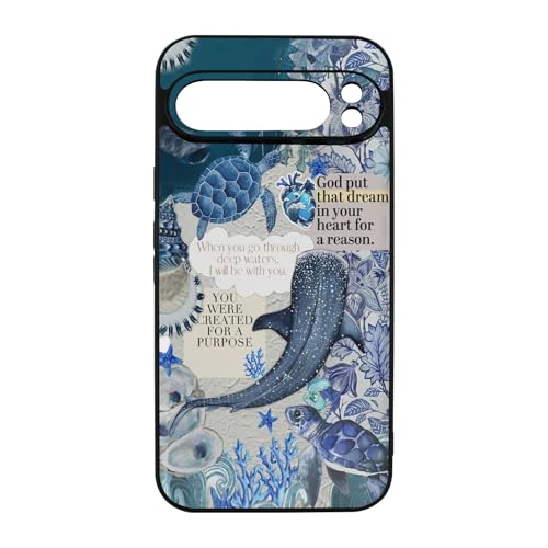 qizjio Whale Shark Phone Case Shockproof Protective Christian Cover for Google Pixel 9 Pro XL