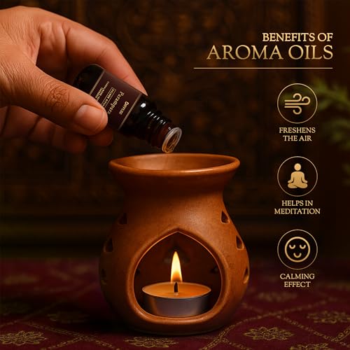 Image of DIFFUZE Essential Oil Set - Ayurvedic Healing Duo - 2 x 15 ml (Herbal Harmony & Golden Ritual) | Tulsi, Sandalwood, Rosemary & Saffron Essential Oil Blend for Diffuser, Meditation & Wellness | Long-Lasting Natural Fragrance