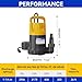 Acquaer Sump Pump Submersible Water Pump for Water Removal in Hot Tubs, Pools, Basements, and Garden Ponds, 1/2HP 2906GPH