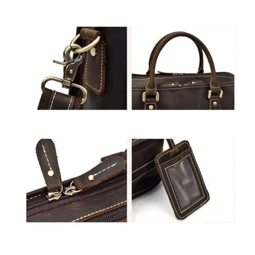 Bolso bandolera para hombre de cuero genuino que protege tu portátil 5