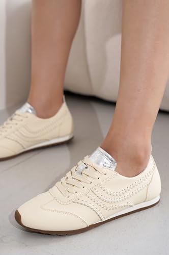 Image of Project Cloud Womens Barefoot Sneakers with Memory Foam & Non Slip (Monica) | Lace Up Shoes for Women - Lightweight Casual Women Footwear Comfortable Fashion Sneakers for Women - Versatile Women Shoes