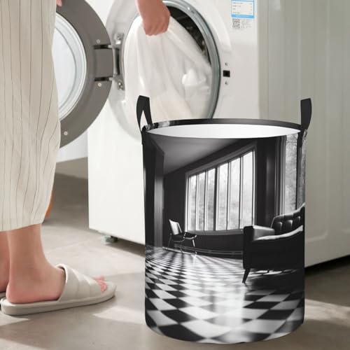 Panier à linge pliable autonome et imperméable pour optimiser l'espace du dortoir - 6