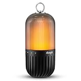 Top 54 Best Camping Hacks Reviews 2021 77 Outdoor LED Speakers Camping Tent Speaker Light Portable Waterproof IP65 Flame Table Lamp Torch Atmosphere Camping Indoor Portable Stereo Warm Night Lights for Home, Desktop, Camping, Travel