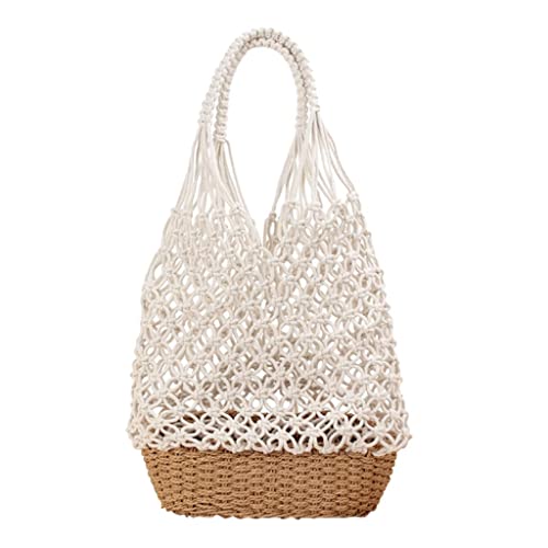 Sac à main en paille femme bandoulière tressée à grande capacité pour le quotidien