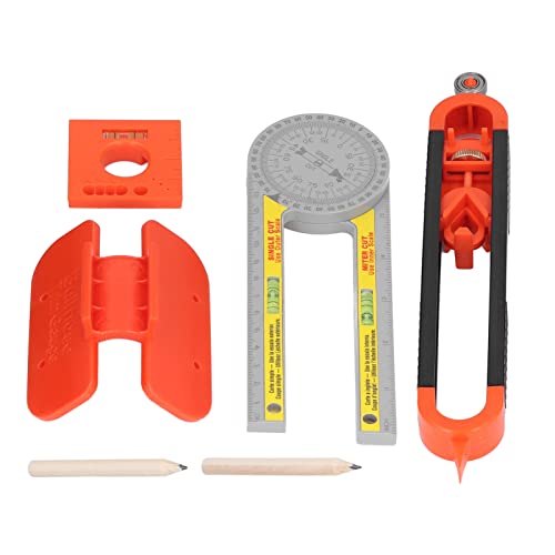 Kit 6 piezas de herramientas para marcar ángulos con nivel burbuja miniatura 5