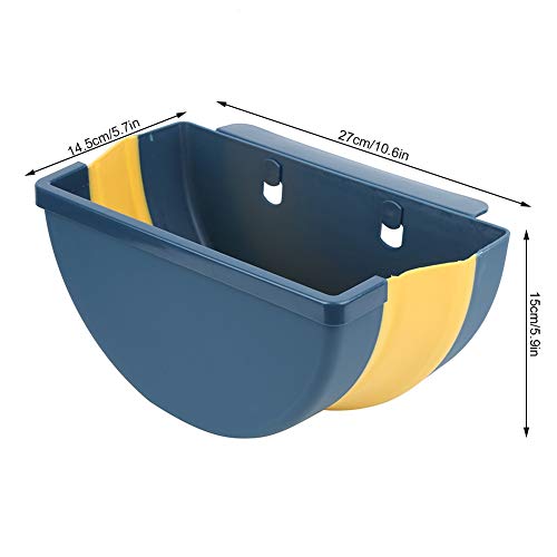 Caneca plegable colgante para basura azul miniatura 2