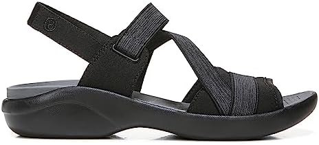 BZees Womens Chance Strappy Sandal Black 7.5 W | Image 1
