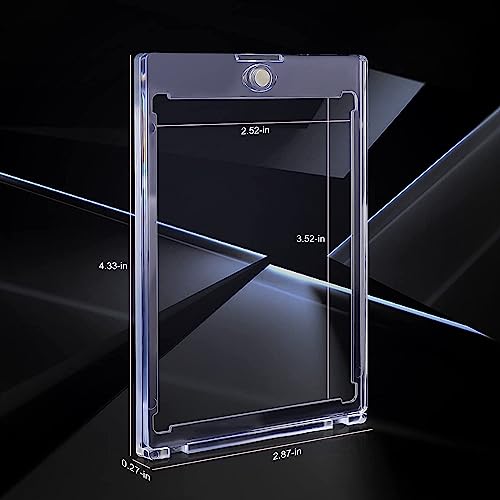 Magnetic card holders 35 PT Trading Cards Protectors Clear Acrylic card holders for Baseball Football Sports Card Trading Cards Game Card (10 Pack) - Image 2