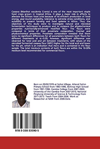 Physicochemical Properties: Of Fours of Natural and Microbial Fermented Cassava (Manihot esculenta,