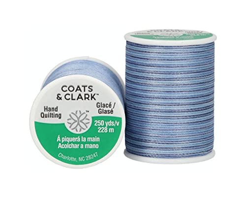 Coats Hilo y Cremalleras Dual Duty Plus de Hilo Acolchado a Mano, 250 Yardas, Nubes Azules Cover