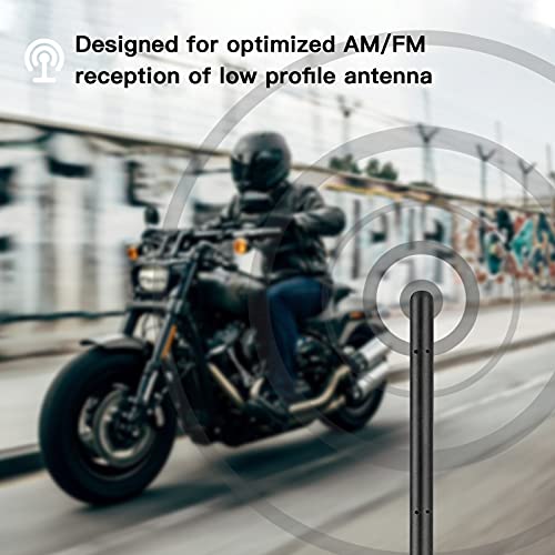 Jamscar Motorcycle Antenna Compatible For Harley-Davidson Tour Electra Road Street Glide Trike Ultra Classic Cvo 1989-2023| 7” Short Flexible Low Profile Antenna Replacement For Radio Reception #TOP3