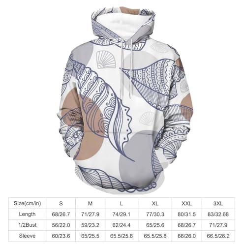 UMENG Sweatshirt Pull Coquille De Conque au Design Graphique S