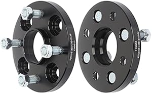 ECCPP 2pcs 4 lug hubcentric Wheel Spacers 4x100 12x1.5 56.1mm 15mm black Compatible with 1979-1989 for ACCord 2006-2019 for Fit