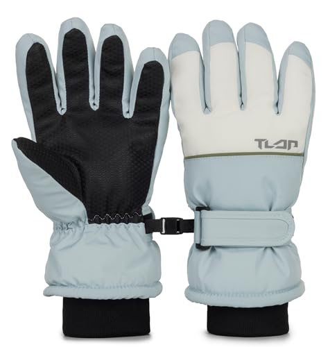 Image of Kids Ski Gloves Winter Warm Glove Outdoor Thermal Snow Finger Mittens for Boys Girls 5-10 Years