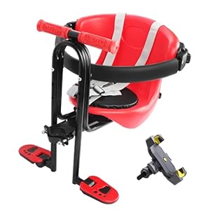 YouTeMei Kids Bike Seat, Front Mount Bike Seat for Adult Bike, Kid Bike Carrier for 1-4years Old Old,Up to 48lb