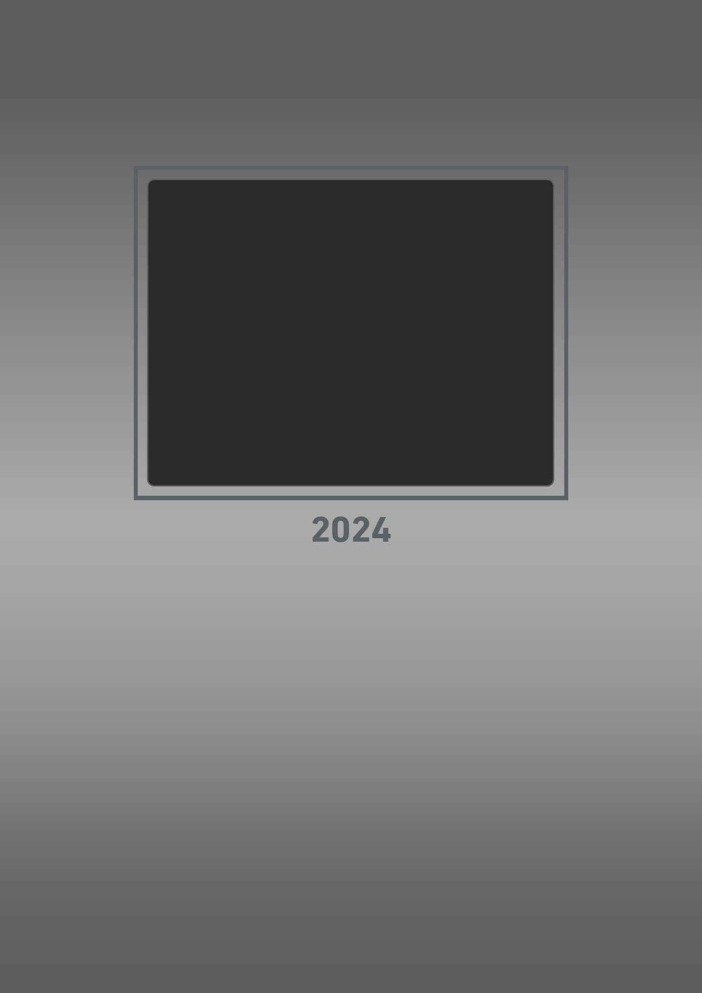 Photo Craft Calendar Silver 2024 – 21 x 29.7 – Do It Yourself Calendar A4 – Dated – Creative Calendar – Photo Calendar – Alpha Edition