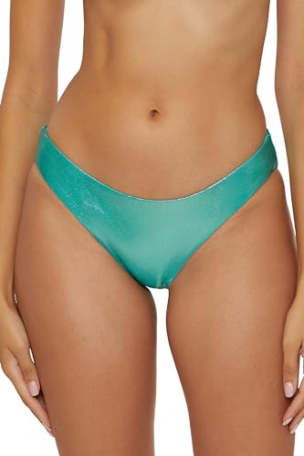 BECCA Liquid Metal Hipster Bikini Bottom, Cheeky Coverage, Swimwear Separates for Women
