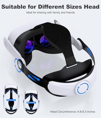 Image of KawayeReal Head Strap for Quest 3S /Quest 3 /Quest 2 - Adjustable VR Strap with Soft Cushion Pad, Lightweight & Comfortable VR Accessories, Enhanced Support for Long Sessions, Elite Strap Replacement