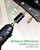 Starfavor Electric String Winder, 200RPM Automatic Guitar Winding Tuner for Stringed Instrument, Rechargeable Power Screwdriver with LED Light, Comes with Extra 10 Pcs Screwdriver Bits