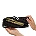 ZIPIT Grillz Pencil Case for Kids, Cute Zipper Pouch for Boys Girls and Teens, Stationery Bag for School ,Black