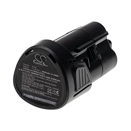 vhbw Batterie Compatible avec Kress 108 ALS 2.0 SST L Outil électrique (2000 mAh, Li-ION, 10,8 V)