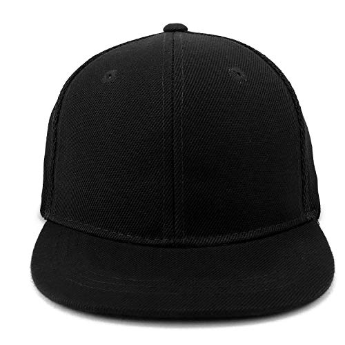 Trendy Apparel Shop Infant To Toddler Size Structured Flatbill Mesh Cap - Black #TOP1