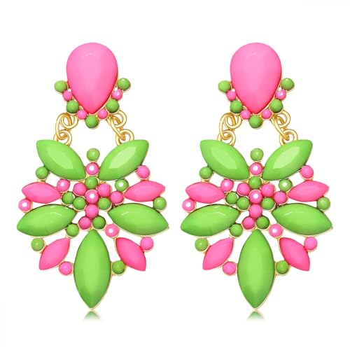 Boucles d'oreilles Mardi Gras légères contre les lobes douloureux en fête