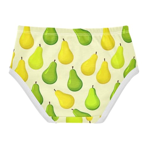 Fruit Pear Yellow Toddler Girls's Underwear 2T 23029032