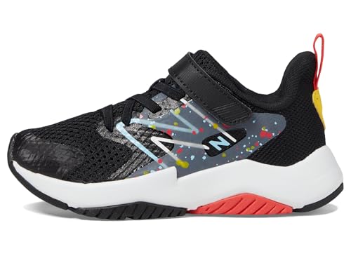 New Balance YTRAVHB2 Running Shoe, Black/Blast Red/Team Sky Blue, 5.5 X-Wide US Unisex Big_Kid4