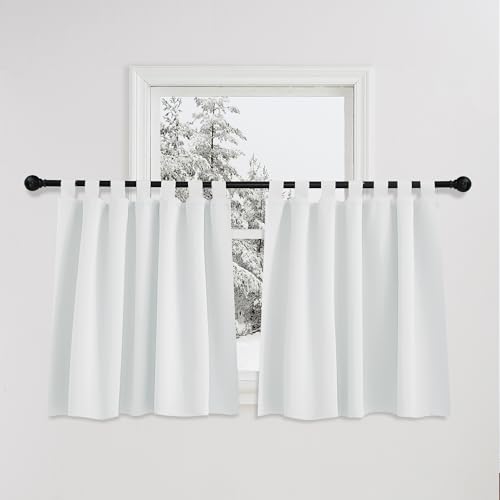 PONY DANCE Küchengardinen Kurz Scheibengardinen Modern Blickdichte...