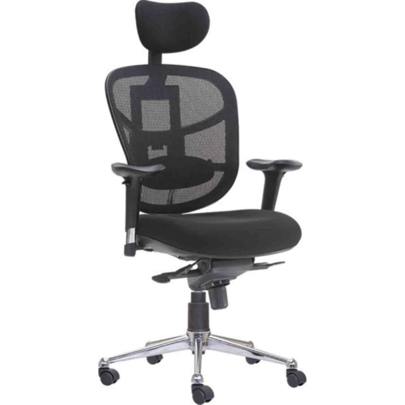 Image of Lakdi The Furniture Co High-Back Office Chair Upholstery Primium Mesh Director & Executive Chair Height Adjustable & Revolving Chair Metal Legs & WheelBase Best offfice Chair -(SSL 189)