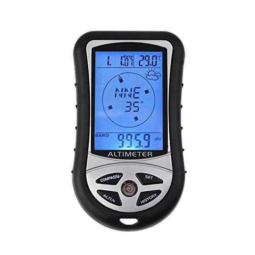 Generic 1 Digital Lcd Compass Altimeter Barometer Thermo Temperature Clock Calendar #TOP14