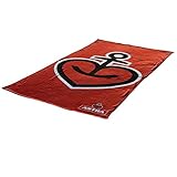 Material: 100% Baumwolle, 450 g/qm, 180 x 100 cm, Gewicht 810 g, mit Herz-Anker Motiv