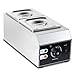 110V chocolate tempering machine,Cheese melting machine,9 Lbs 2 Tanks Chocolate Melting Pot with Temp Control,Stainless Steel,1000W Electric Commercial chocolate/Sauce Warmer pot.