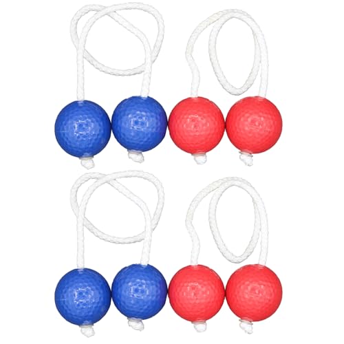 KAIXINXIN 4Pcs Ladders Ball Replacement Ladders Toss Game Ball Outdoor Hard Training Ball for Toss Game 2 Redness