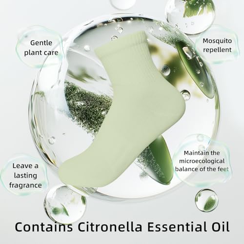 Larizza Cotton Mini Crew Socks 5 Pairs Men's Ankle Thin Sport Socks Soft Breathable with Aromatic Scent2