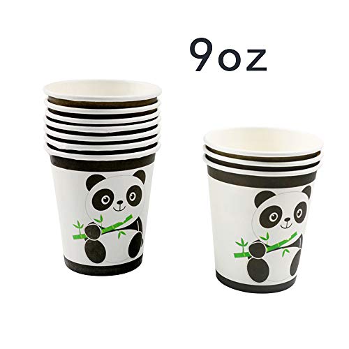 Baby Panda Themed Party Supplies Disposable Panda Baby Paper Cups -8 Oz,Panda Baby Birthday Party Supplies Decorations For Boys Girls Baby Showers And Favors 16Pcs #TOP1
