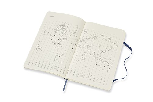 Moleskine Classic 18 Month 2018-2019 Weekly Planner, Soft Cover, Large (5" X 8.25") Sapphire Blue #TOP3
