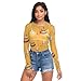 Fruit Banana Yellow See Through Tops for Women Mesh Sheer Tops Long Sleeve Women Blouse Handle Zipper Camping Beach Swimming Pool Size L