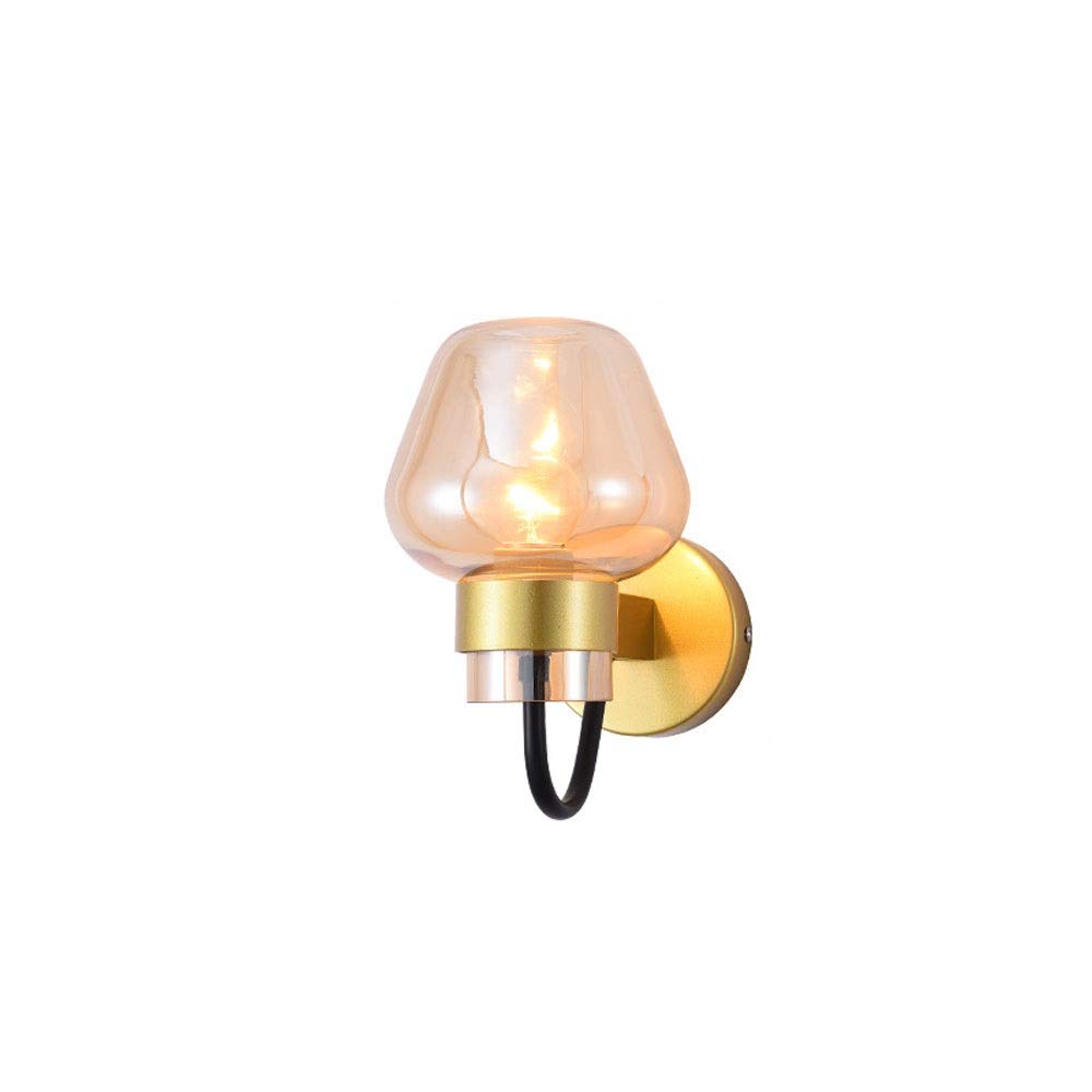 VDOQTLJT Wall Lamp Glass Simple Retro Sconces Living Room Corridor Lighting Fixtures -Indoor LED Stair Light for House Villa Bar Restaurants